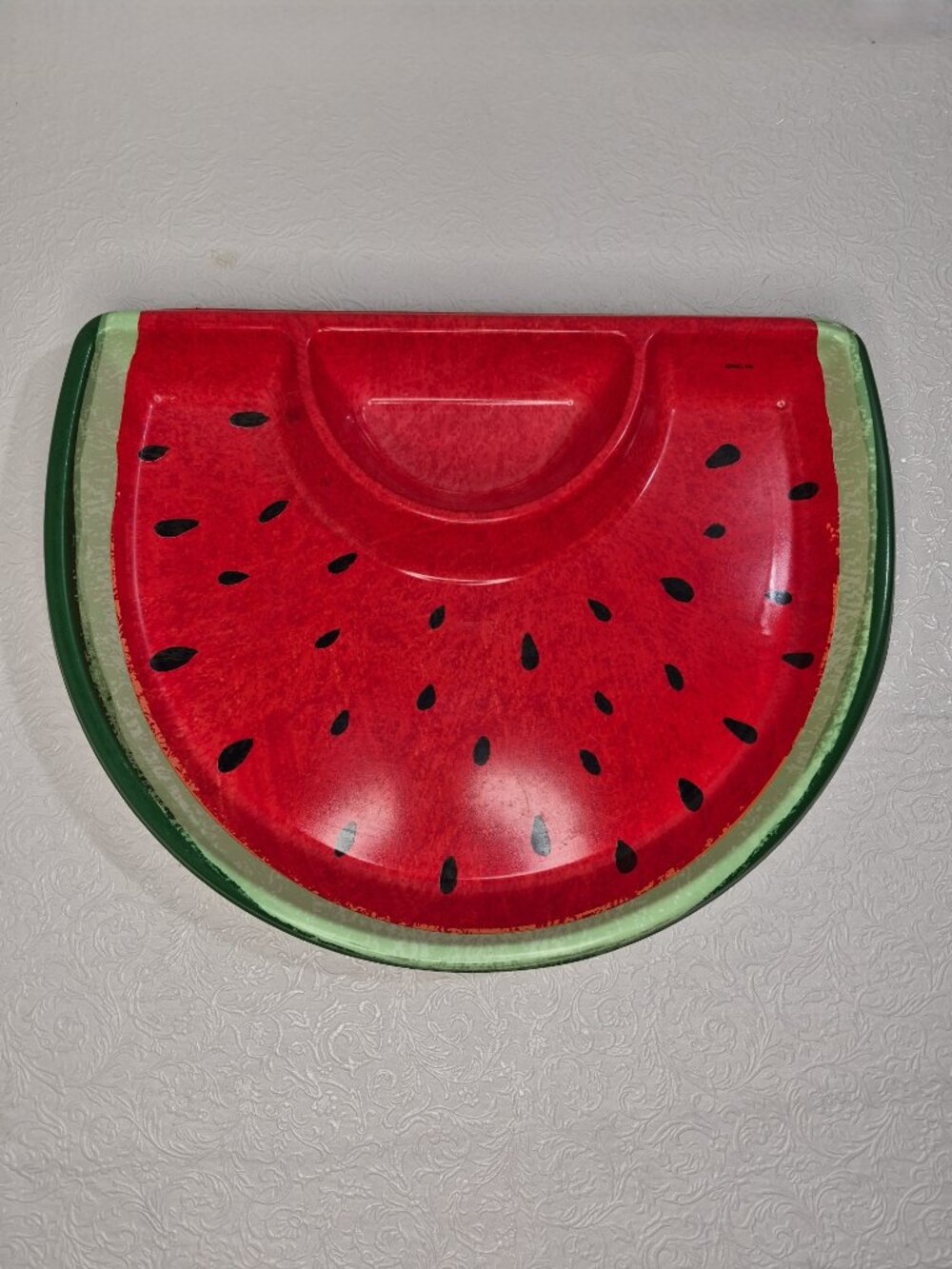 Vintage American Greetings Half Moon Watermelon Medley Serving Plater Tray USA